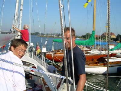 Gaanz langsam an den Steg...